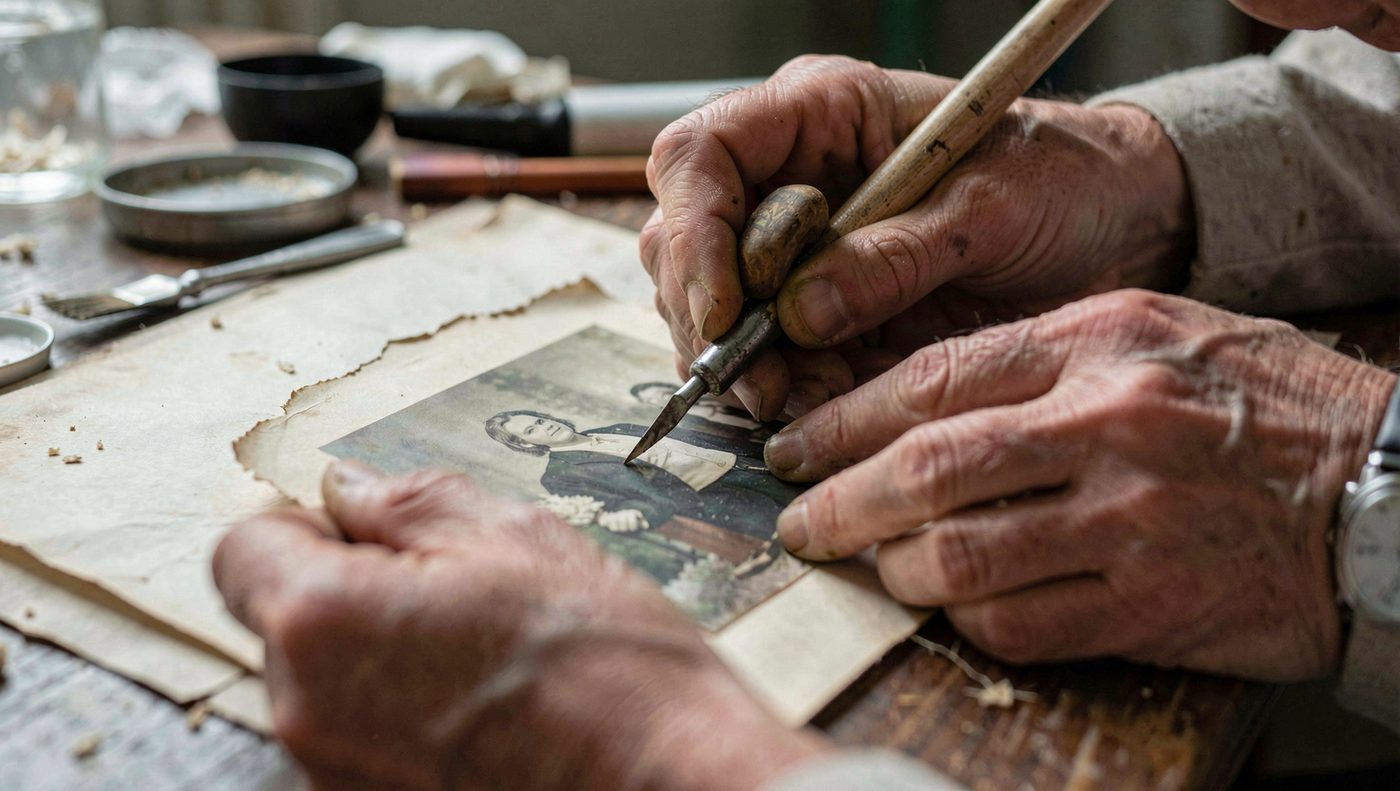 L'ordre des opérations, qui compte plus que le logiciel : Retouche et restauration de photos : réparer une photo abîmée